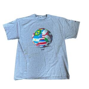 Big Ball Sports Soccer Ball Print Tee Mens XL